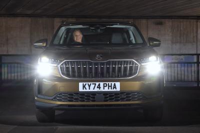 Skoda Kodiaq 2025 long-term test headlights