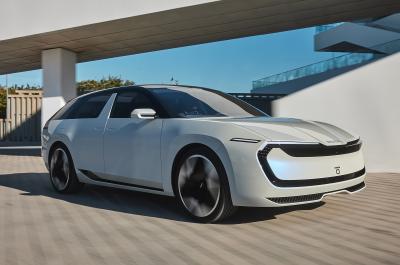 Skoda Vision O front cornering