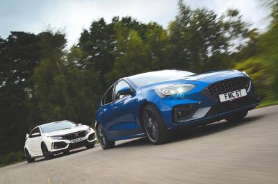 Ford Focus ST and Honda Civic Type R