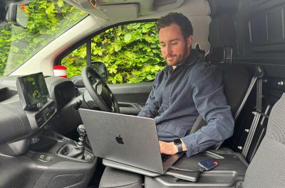 Tom Goodban in Fiat Doblo