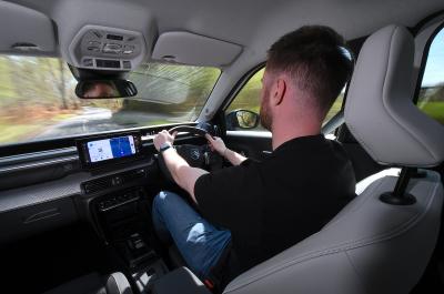 Tom at the wheel of the Citroen C3 Aircross