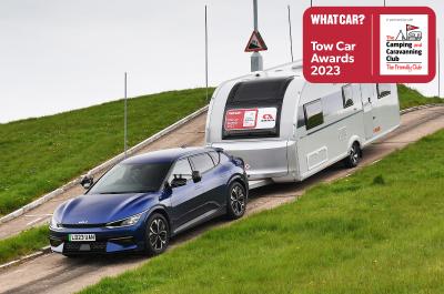 Tow Car Awards 2023 - Kia EV6 towing down hill