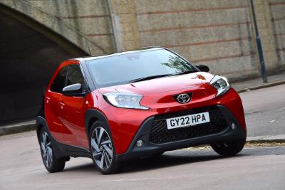Toyota Aygo X front cornering