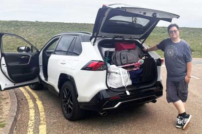 Toyota RAV4 with boot full