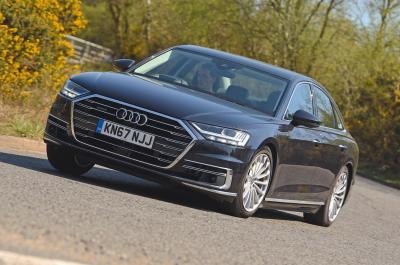 Used Audi A8 Saloon 2017-present front cornering