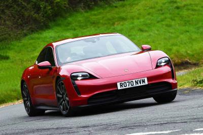 Used Porsche Taycan 2020-present front driving