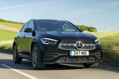 Used Mercedes GLA 2020-present front driving black