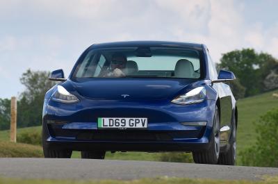 Used Tesla Model 3 Performance LT front cornering