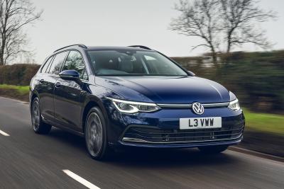 Used Volkswagen Golf Estate 2020-present front driving blue