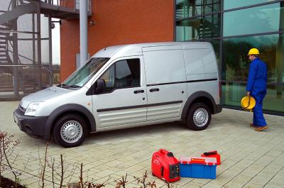 Person doing a van walkaround check