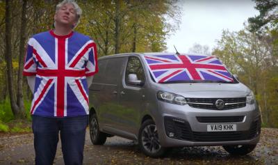 Edd China with Vauxhall Vivaro