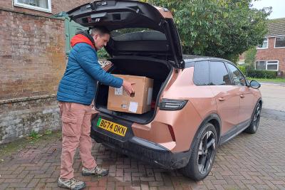 Vauxhall Grandland Electric 2025 long-term test unloading subwoofer
