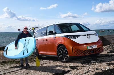 Volkswagen ID Buzz LT on beach