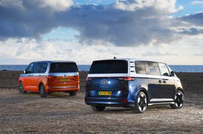 Volkswagen ID Buzz vs Volkswagen Multivan rears