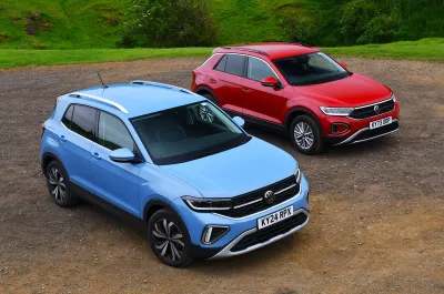 Volkswagen T-Cross vs Volkswagen T-Roc fronts
