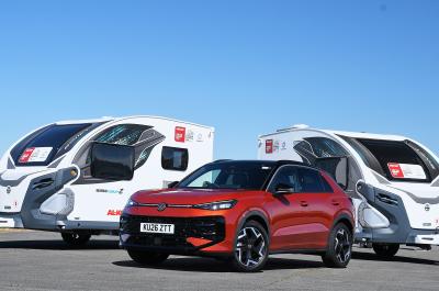 Volkswagen T-Roc front static with caravans