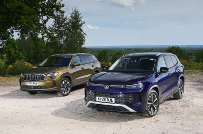 Volkswagen Tayron vs Skoda Kodiaq fronts