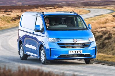 VW Transporter front cornering