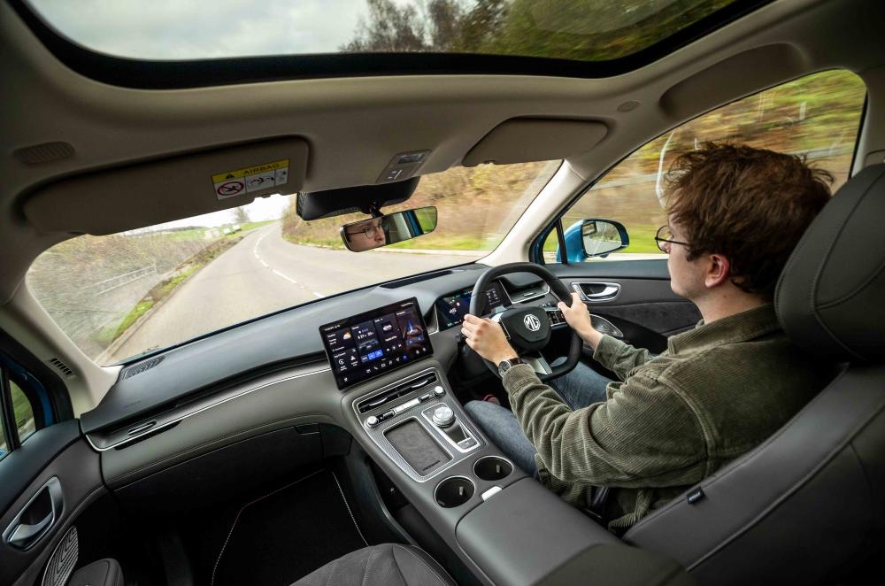 MG S6 over-the-shoulder interior Oliver Young