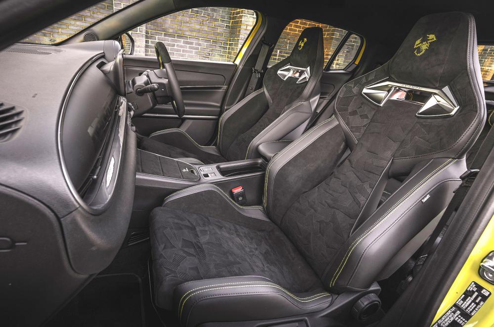 Abarth 600e front seats