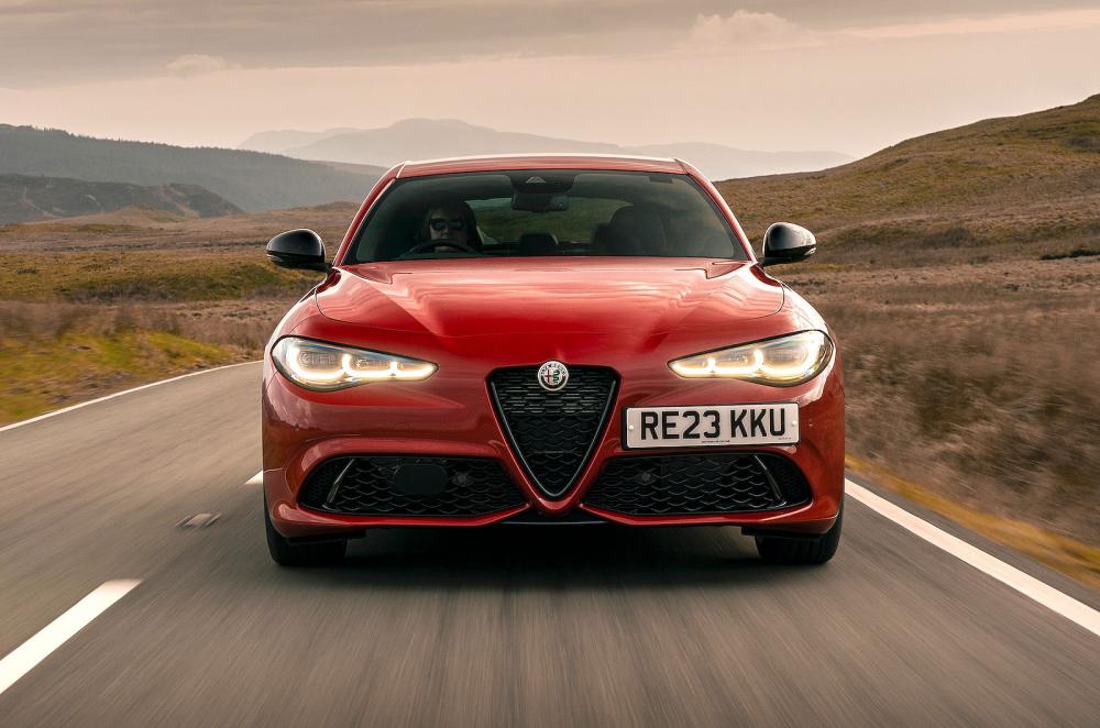Alfa Romeo Giulia front driving
