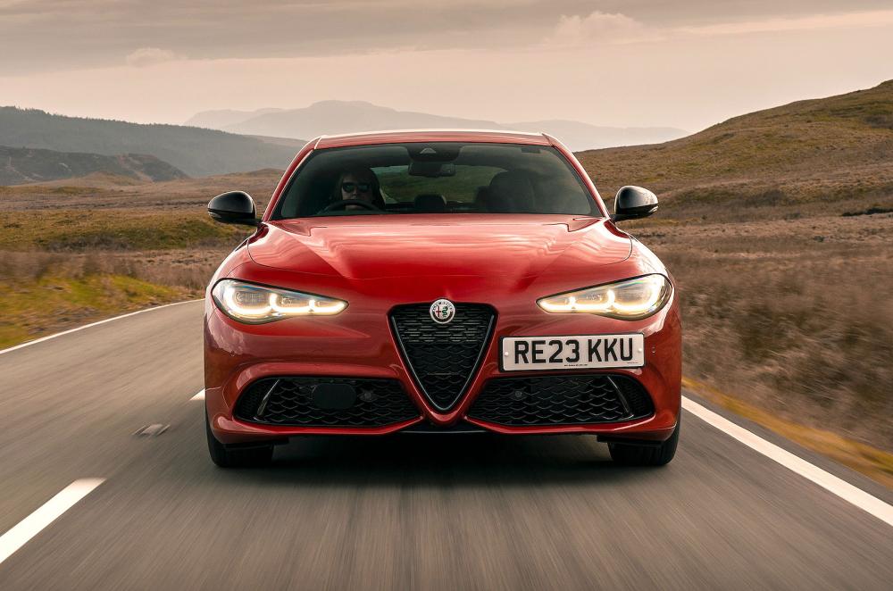 Alfa Romeo Giulia front driving