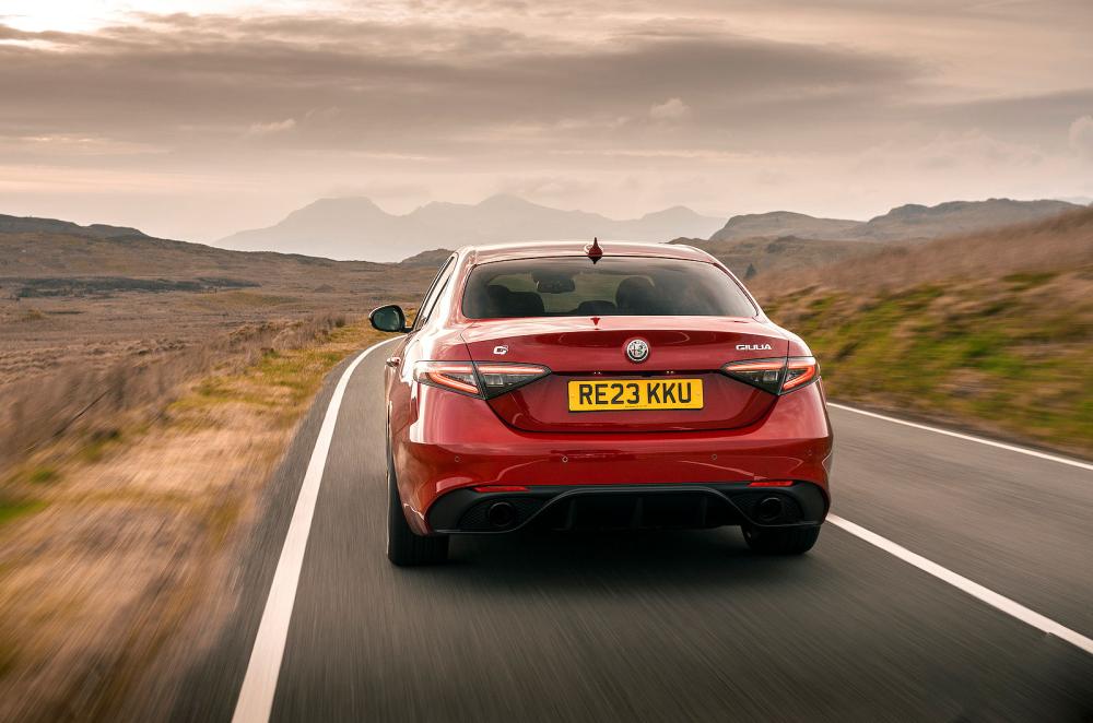 Alfa Romeo Giulia rear driving