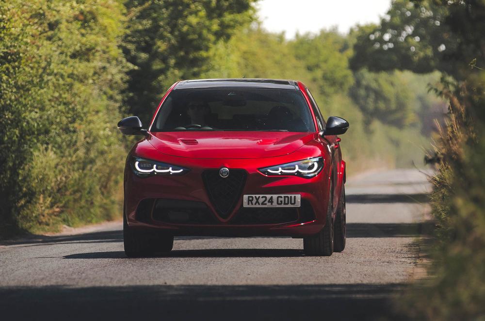 Alfa Romeo Stelvio Quadrifoglio front driving