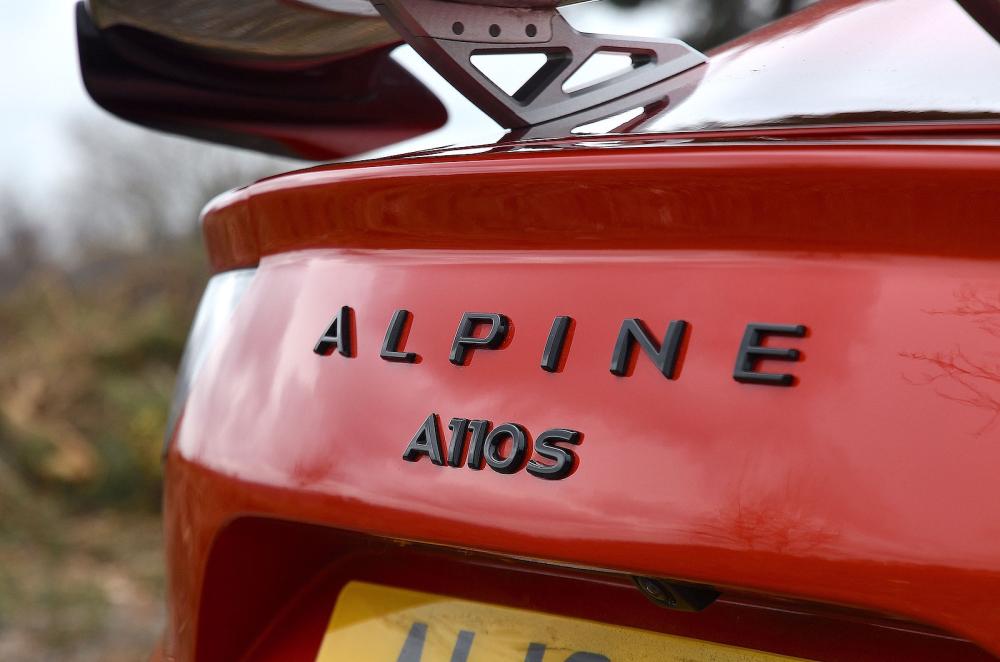 Alpine A110 S rear badge