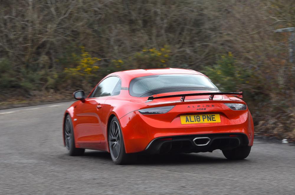 Alpine A110 rear cornering