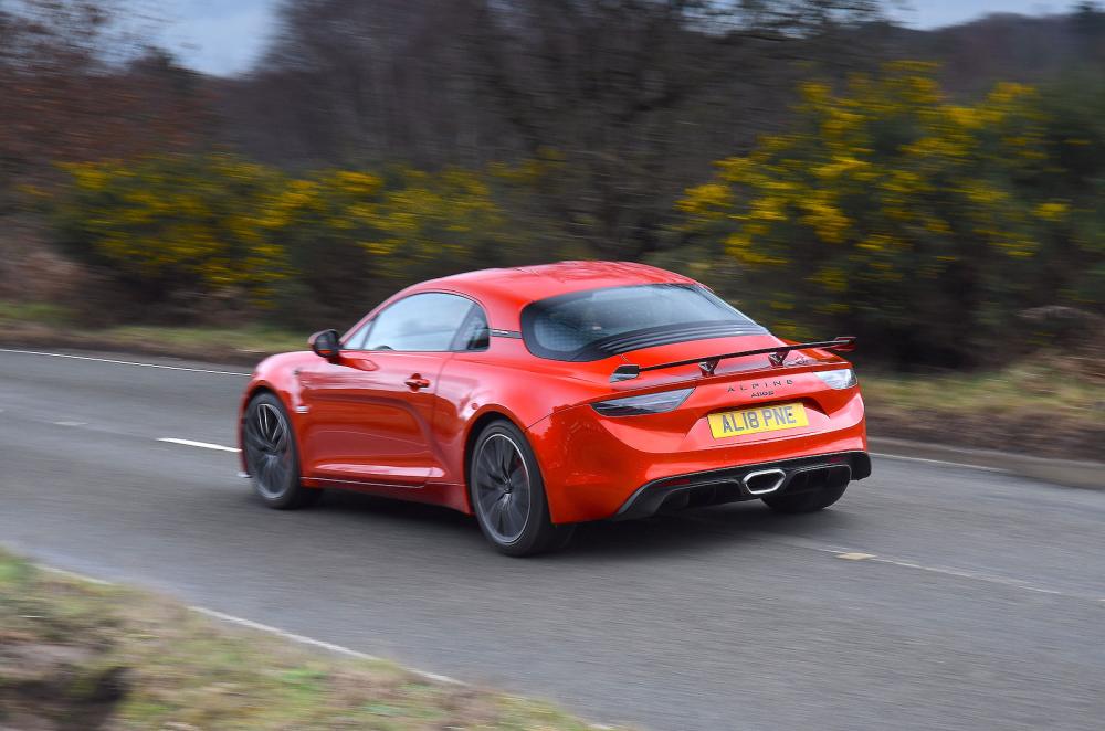 Alpine A110 rear left driving