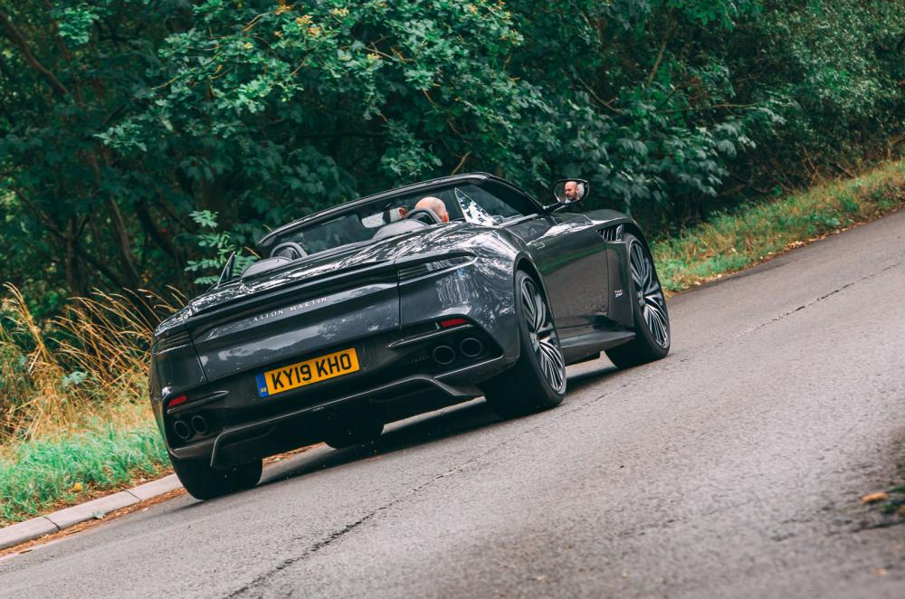 Aston Martin DBS Volante 2019 rear cornering 