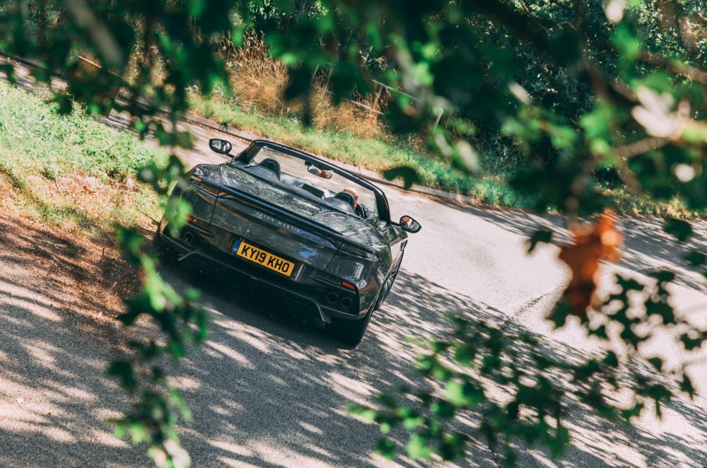 Aston Martin DBS Volante 2019 rear wide cornering