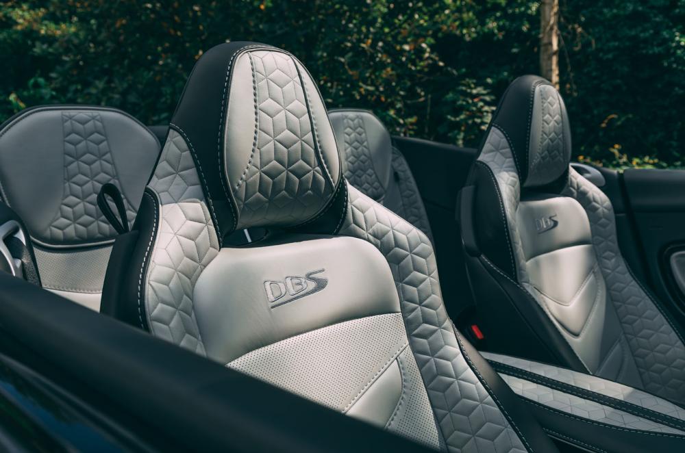 Aston Martin DBS Volante 2019 RHD front seats
