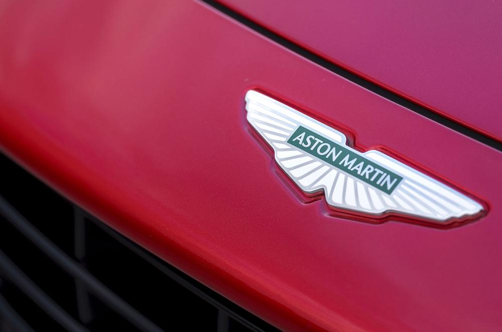 Aston Martin DB12 badge detail