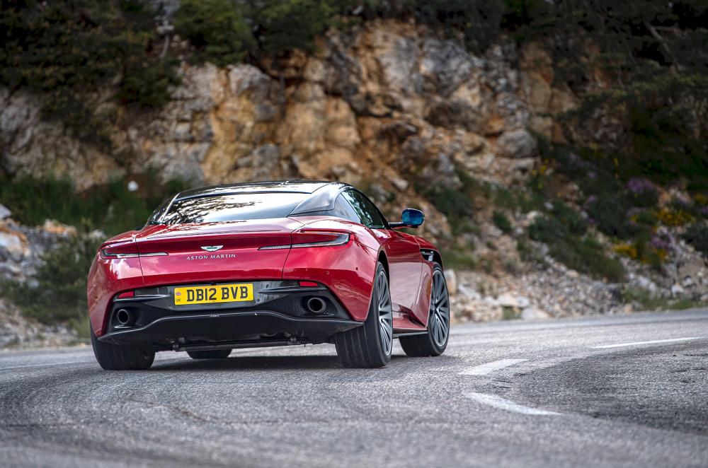 Aston Martin DB12 rear cornering
