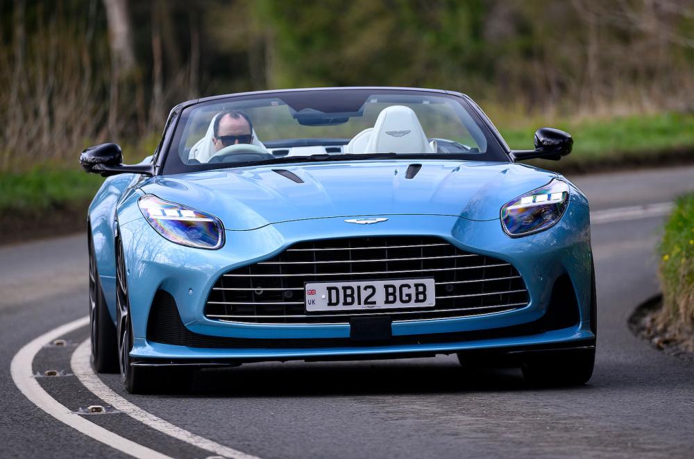 Aston Martin DB12 Volante front cornering
