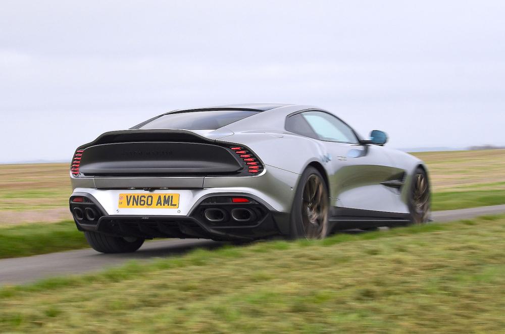 Aston Martin Vanquish rear right driving
