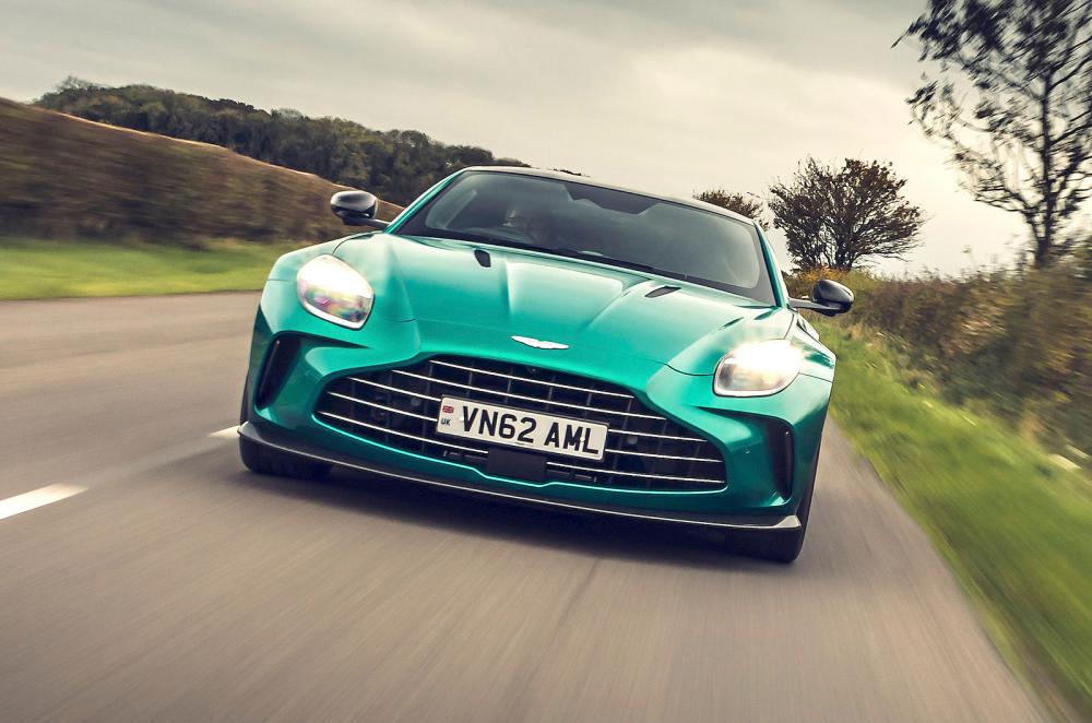 Aston Martin Vantage front driving