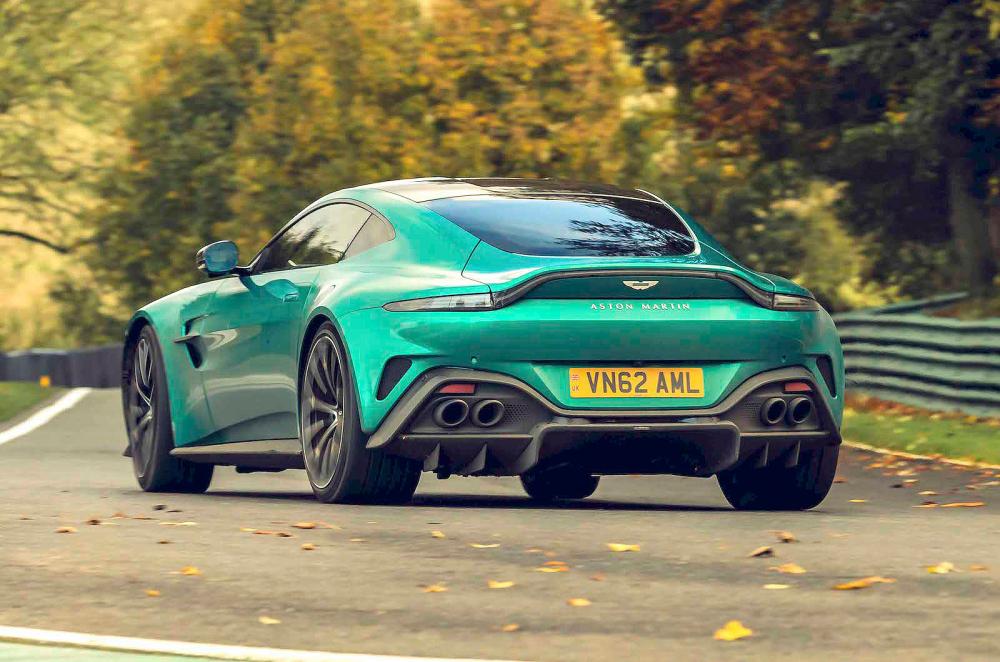Aston Martin Vantage rear cornering