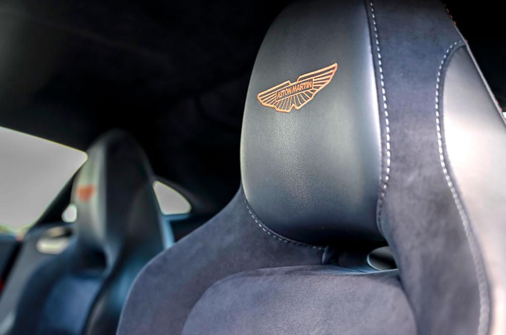 Aston Martin Vantage seat detail