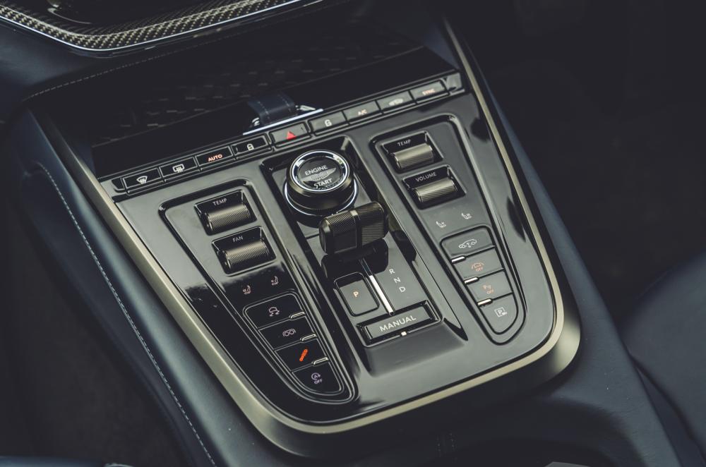 Aston Martin DBX centre console switches
