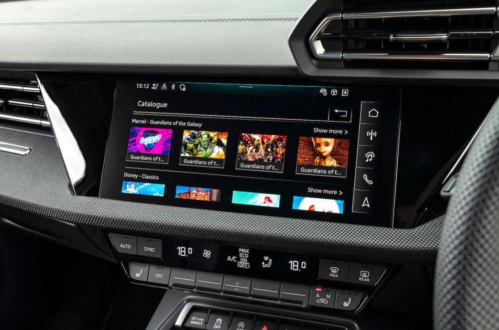 Audi A3 Saloon infotainment touchscreen