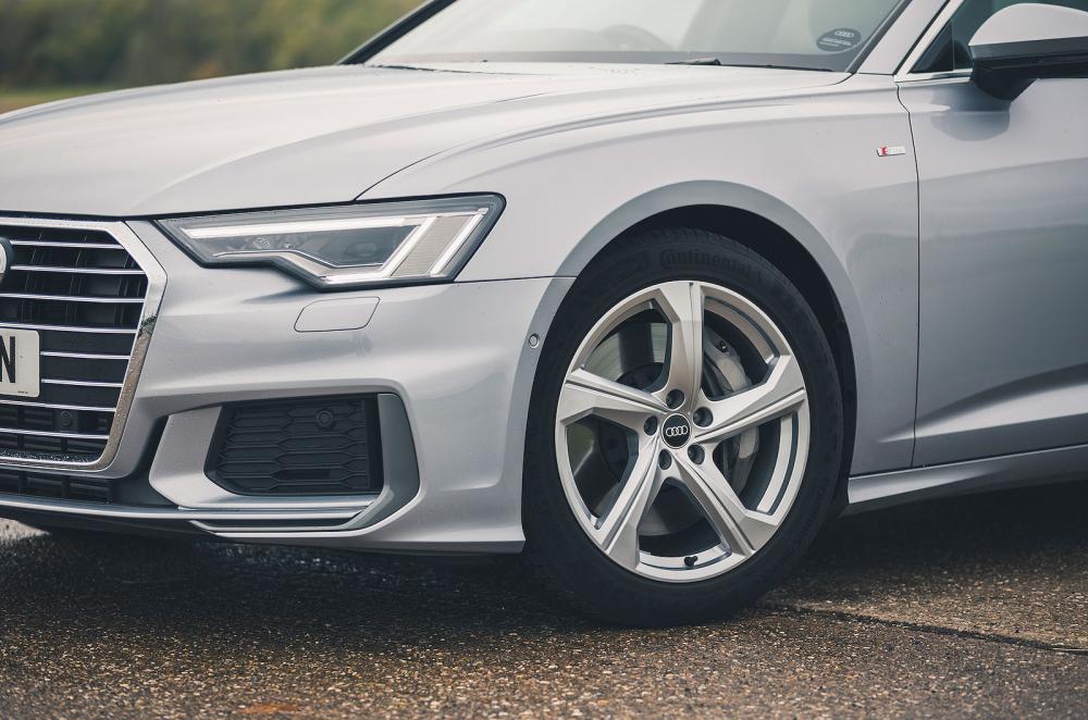 Audi A6 2022 alloy wheel detail