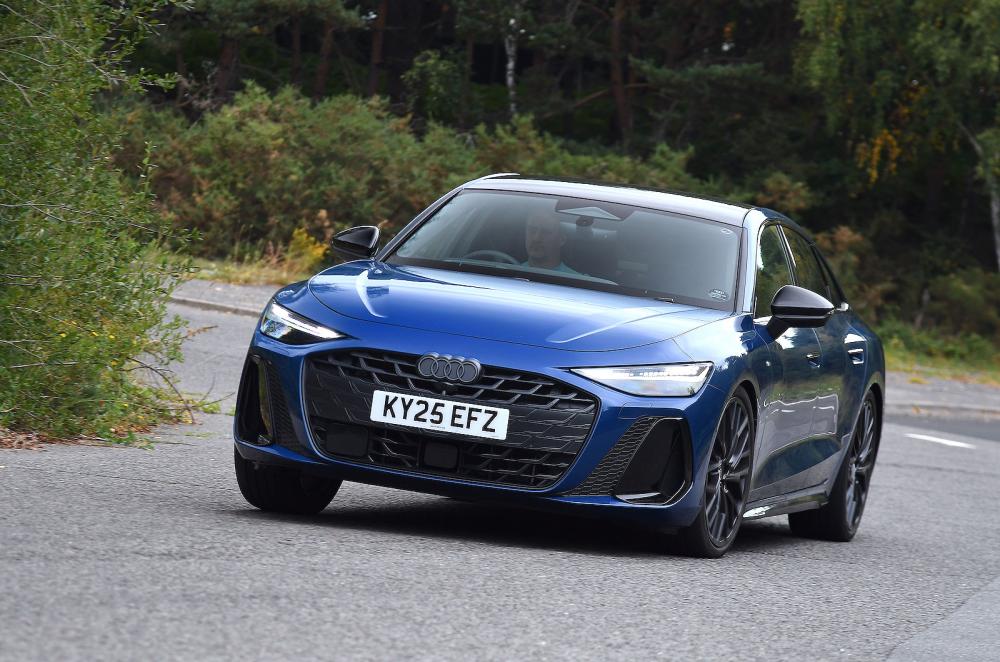 Audi A6 front cornering