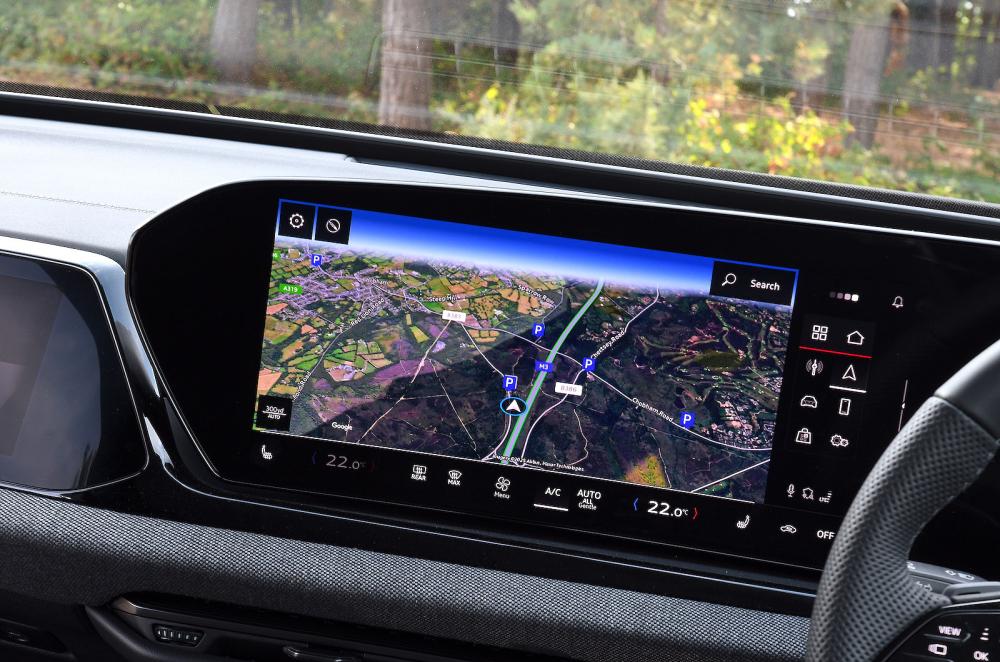 Audi A6 infotainment touchscreen