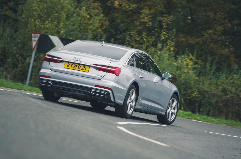 Audi A6 2022 rear cornering