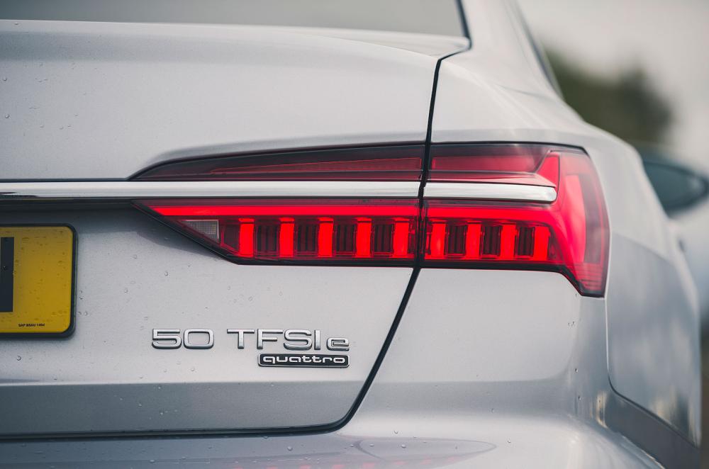 Audi A6 2022 rear lights detail