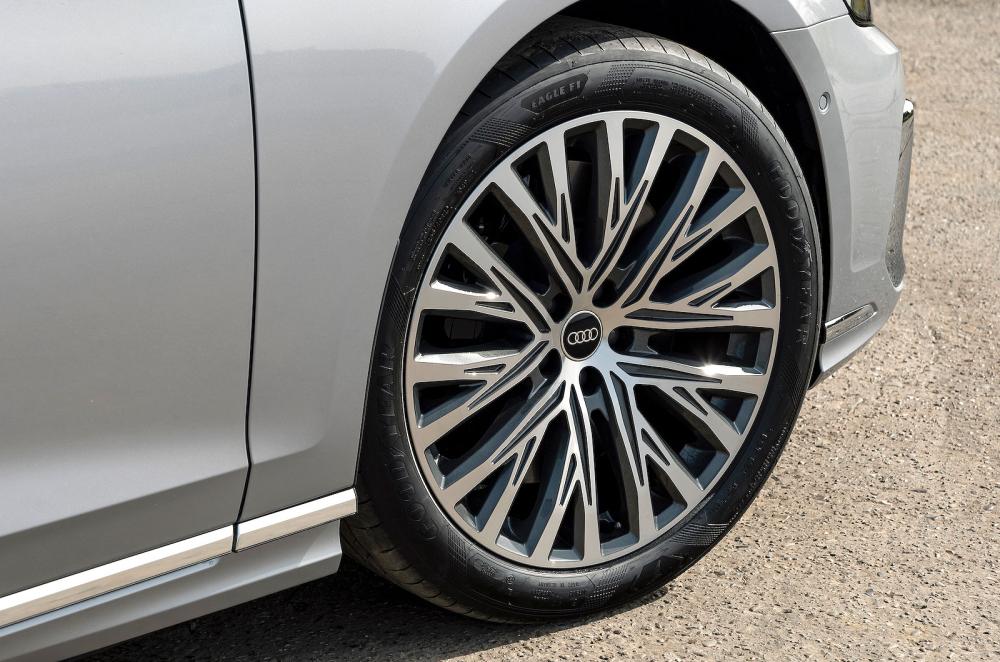 Audi A8 alloy wheel detail
