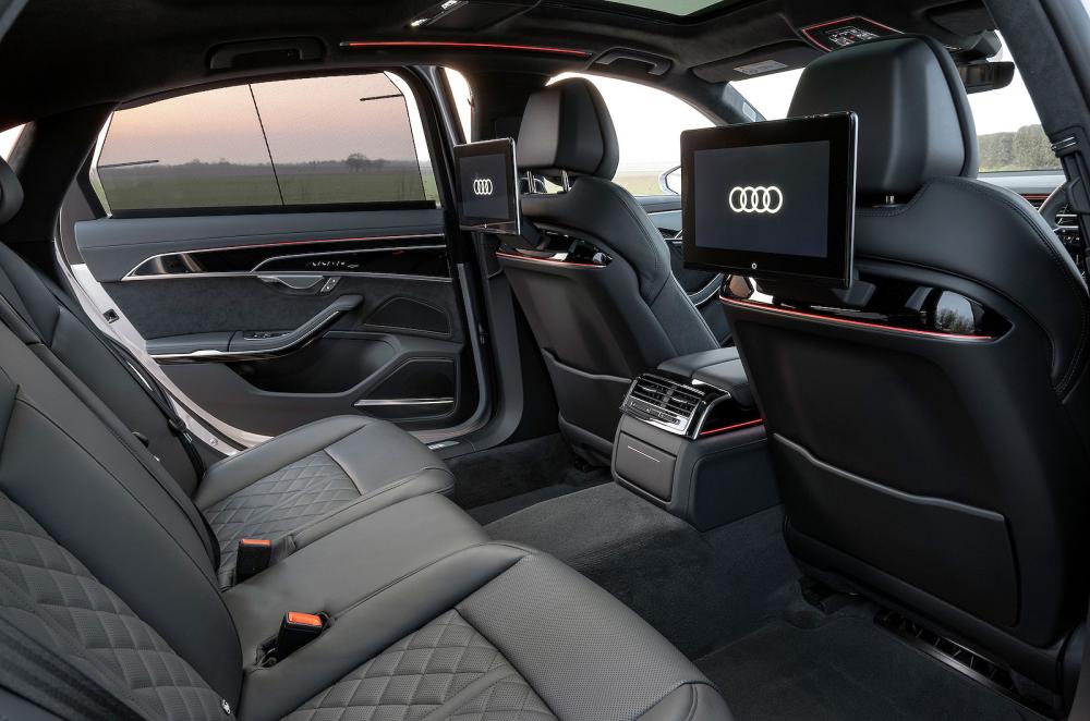 Audi A8 interior back seats
